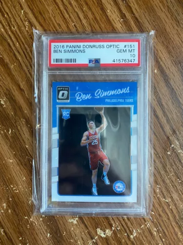 2016-17 Panini Donruss Optic Ben Simmons #151 PSA 10 Rookie Rc