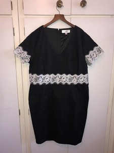 little mistress black and white dress