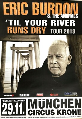 ERIC BURDEN 2013 MÜNCHEN - orig. Concert Poster - Konzert Plakat - DIN A1 - F/U