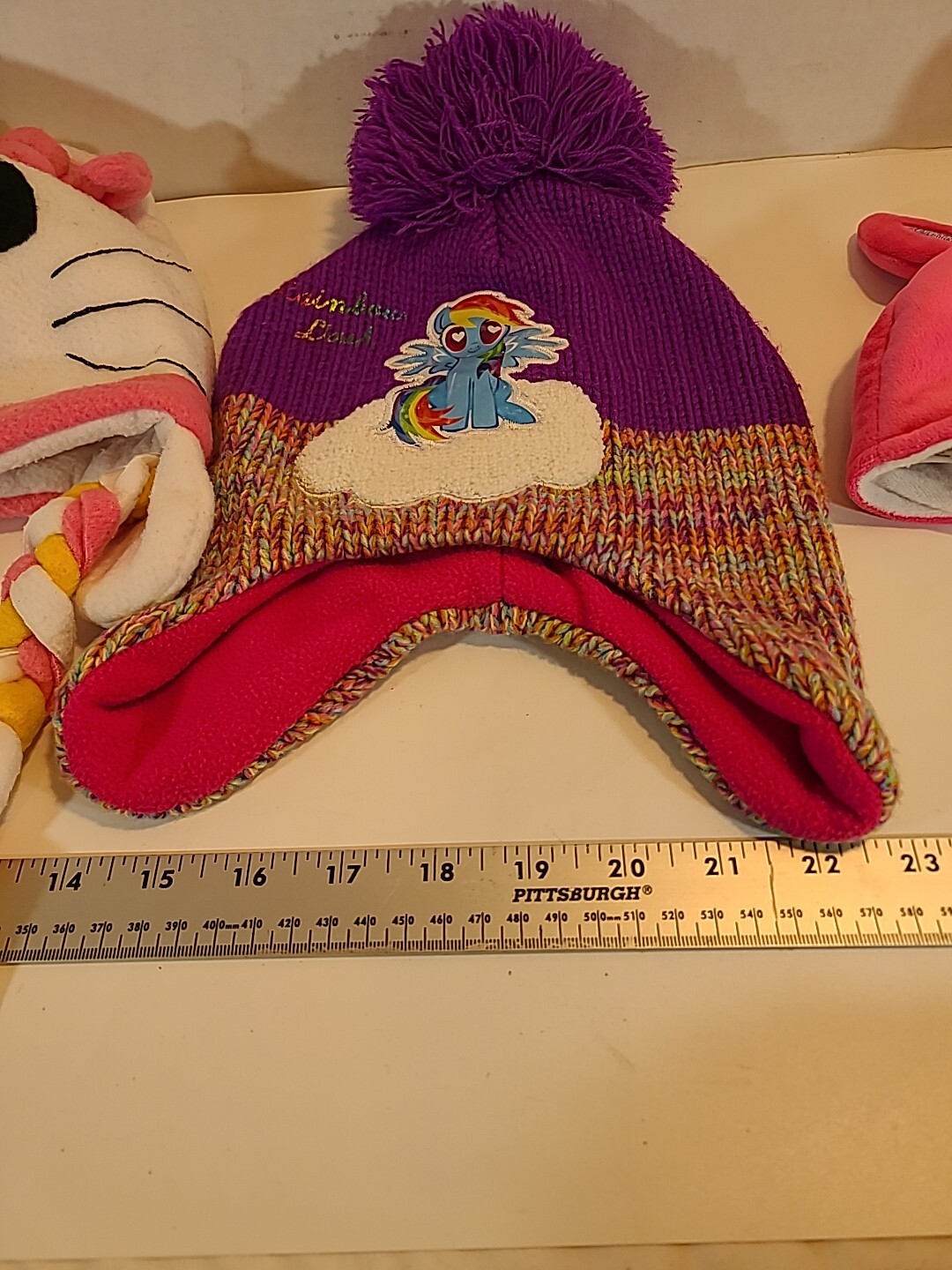 3 cappelli bambina freddo personaggi cartoni animati My little pony hello kitty