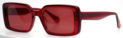 GIGI STUDIOS Lush 6943/6 Transparent Red Womens Rectangle Sunglasses 54-20-145
