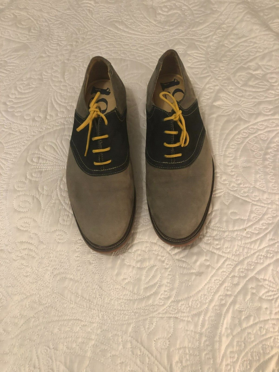 1901 Nordstrom Men’s 10 Oxford Dress Shoes Orange Blue Leather Colorblock Men main image 2