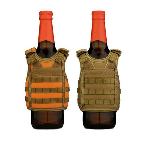 Tactical Beer Molle Vest Beverage Cooler Drink Holder Vests Wine Bottle