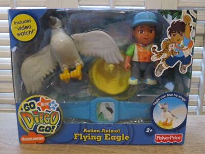 NEW Nickelodeon Go Diego Go! ACTION ANIMAL FLYING EAGLE Set Fisher-Price L8102