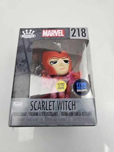 FUNKO MINIS: Scarlet Witch Figure (Glow in the Dark) #218 Five Below Exclusive