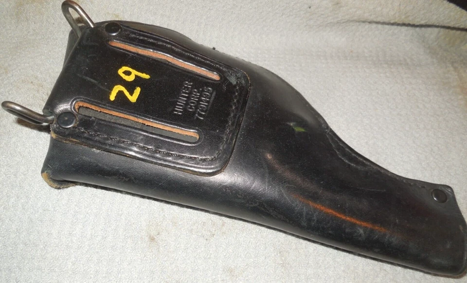 Funda de cuero negra US Military Hunter Corp #7791495 US/2" revólver/colt o SW Foto 2 de 3