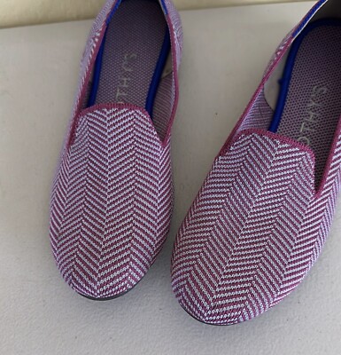 Rothy\'s The Loafer shoes in the Amethyst Metallic Herringbone color. Size 8 Rothy main image 2