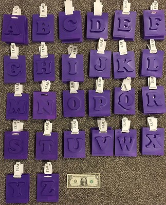 Plaid Plastic MOLD Alphabet Set (ALL 26 letters) NEW! | eBay