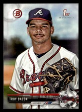 2017 Bowman Draft #BD-93 Troy Bacon Card Atlanta Braves