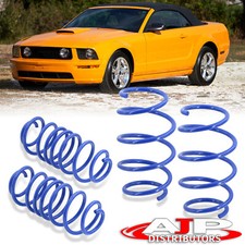Blue Coil Height Drop Suspension Lowering Springs Set For 2005-2014 Ford Mustang Blue Coil Height Drop Suspension Lowering Springs Set For 2005-2014 Ford Mustang