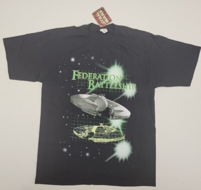 NEW VTG 90s Star Wars Federation Battleship T Shirt Movie Promo Size XL NWT