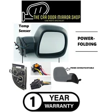 Fit Citroen Berlingo 2019-2024 Right Complete Electric Power Folding Mirror Unit