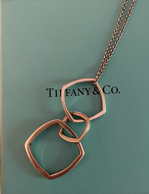 Tiffany & Co Frank Gehry Silver 925 Triple Torque Necklace 10.4