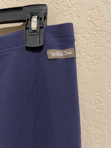Matilda Jane Girls Triple Ruffle Tiered Leggings Pants Navy SZ 16 - Picture 3 of 4