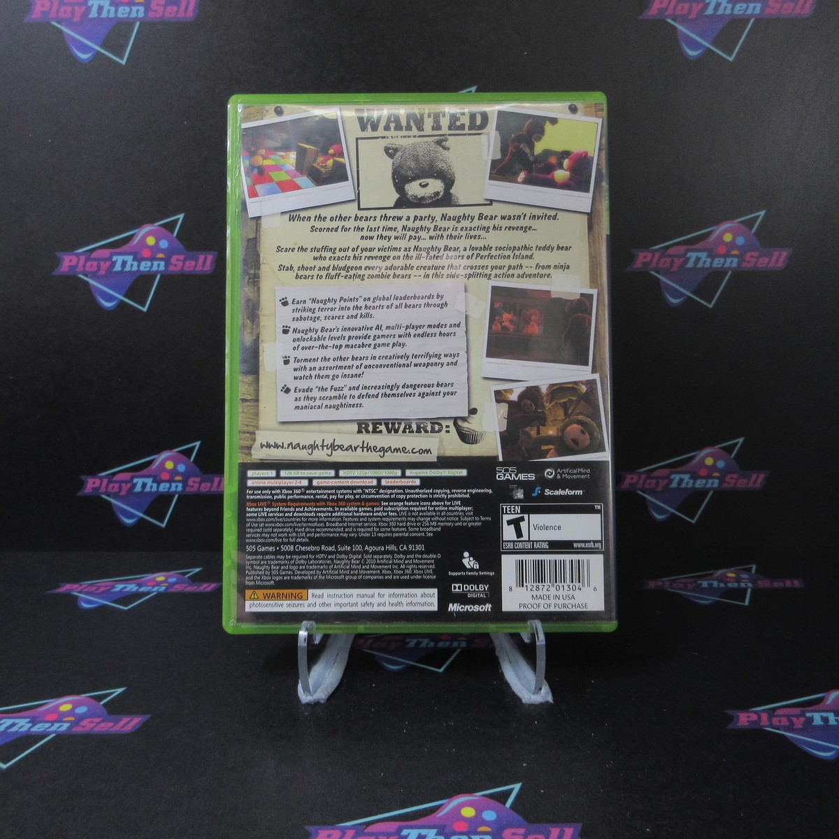 Naughty Bear - Xbox 360 AD Complete CIB - (See Pics) | eBay