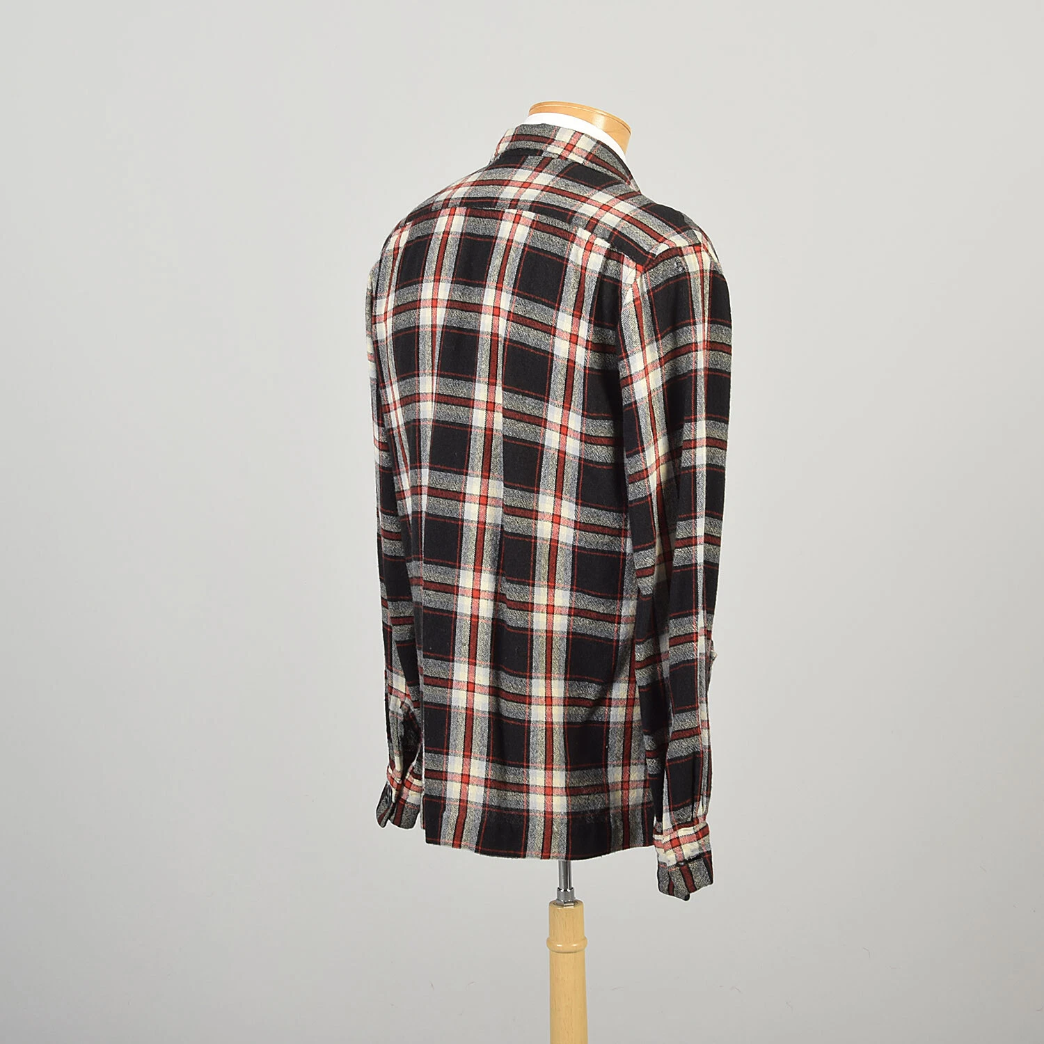 unknown 1950s plaid white blue rockabilly lightweight jacket