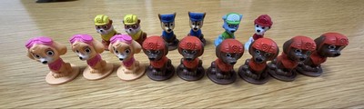 Paw Patrol Chocolate Egg Figure Lot Rubble Chase Zuma Skye Marshall