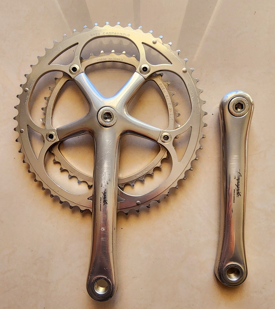 Crank Campagnolo Record 175/53/39T 9/10/11s Crankste | eBay