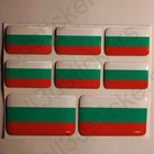 Sticker Bulgaria Resin Domed Stickers Bulgaria Flag 3D Vinyl Adhesive Decal Car