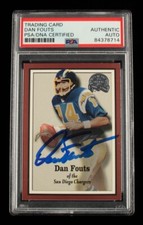 Dan Fouts Signed 2000 Greats of the Game #13 (PSA Encapsulated) - A