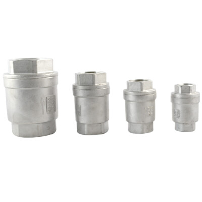 1/2 - 2 inch In-line Check Valve NPT WOG 1000 Spring Loaded Stainless Steel 316