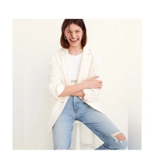 Madewell Blazer Womens Exra Large Linen Dorset Office Siren Minimalist Lagenlook