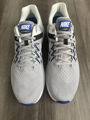 Nike Zoom Winflo 2 Men's 13 807276-008 Wolf Grey/ White-Anthrct-RCR Blue | eBay