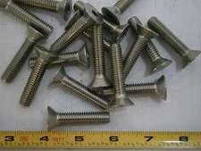 Machine Screws 3/8-16 x 1-3/4 Flat Socket Cap Stainless Steel Lot of 6 #2625