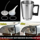 Car Truck Headlight Lens Clear System Heating Atomized Cup Repair Restore Kits