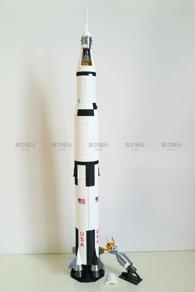 1/200 Scale Apollo Saturn V Skylab Rocket Model 3D Painted Finished Model Gift - Image 2 of 4