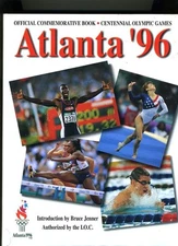 ATLANTA 96. OFFICIAL COMMEMORATIVE BOOK. IOC. FN HB IN DJ-GREAT OLYMPIC MEMORIAL