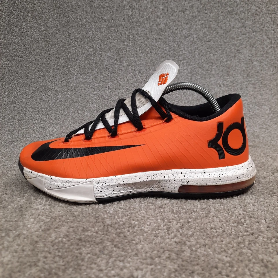 Nike KD 6 VI ID Orange Black White Men Size 9.5 Sneakers Shoes 627964-991 - Image 4 of 4