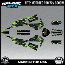 Graphics Kit for MotoTec Pro 72v 8000W (All Years) Twitch Series - GREEN