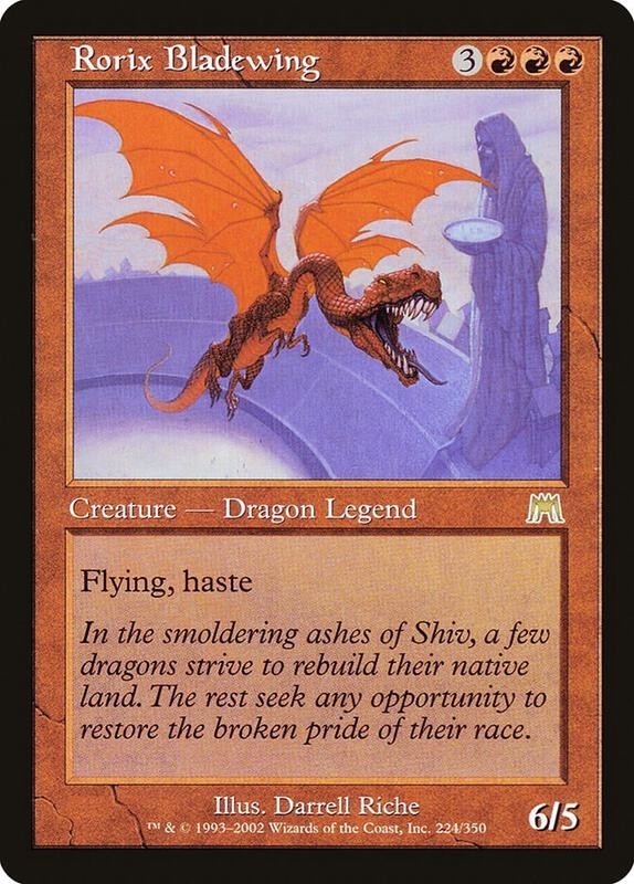 Rorix Bladewing X (1) Onslaught EX/NM  4RCards