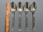 Sterling Silver Victorian Gorham Chantilly Spoons 6.75" Set of 4 Spoon