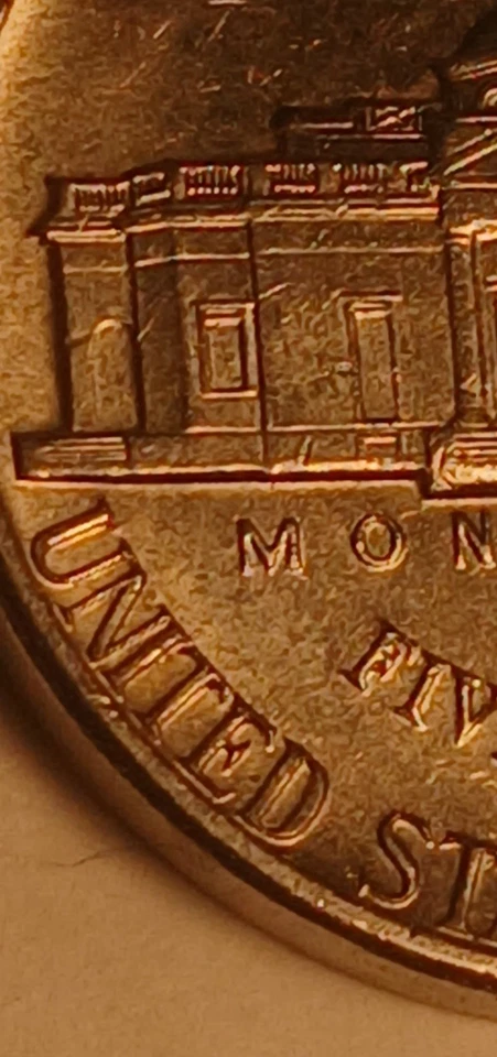 Монета номиналом 5 центов с изображением Джефферсона с полными ступеньками! Монета номиналом 5 центов 1977 с высоким качеством, нужна коллекционерам - Изображение 3 из 4