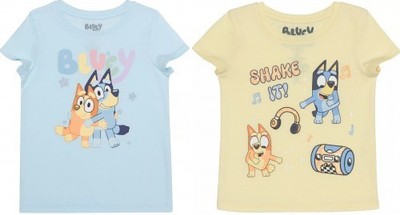 New Lot of 2 Jumping Beans Bluey & Bingo Tee Shirts Size 4T NWT