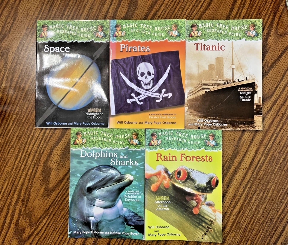 MAGIC TREE HOUSE Set 1-26 & 28 + 5 Research Guides Mary Pope Osborne Lot of 32 - Image 4 of 4