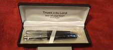 Christian Inspirational Pen/Pencil W/Proverbs "Trust In The Lord" New In Case 