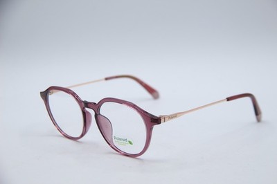 NEW POLAROID PLD D510/G 8CQ CLEAR PURPLE GOLD AUTHENTIC FRAMES EYEGLASSES 49-18