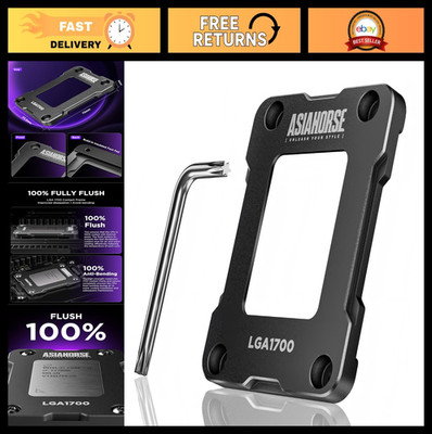 CPU Contact Frame for Intel LGA 1700 - Anti-Bending, Metal Construction, Compati
