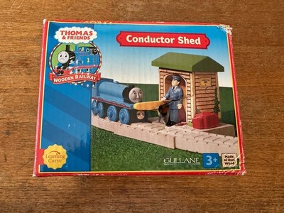 Learning Curve Wooden Thomas the Train Conductor Shed! New!