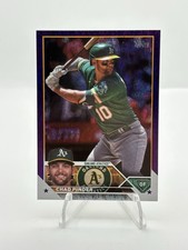 Chad Pinder 2023 Topps #522 Purple Shimmer Foil /799 - Athletics