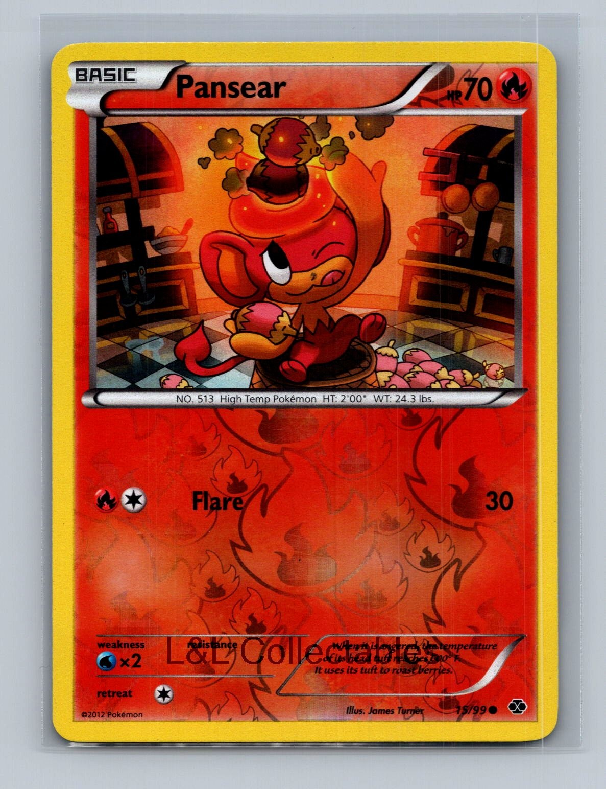 Pansear #15/99 Reverse Holo Next Destinies