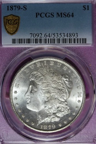 1879 S PCGS MS64 MORGAN SILVER DOLLAR #B52098