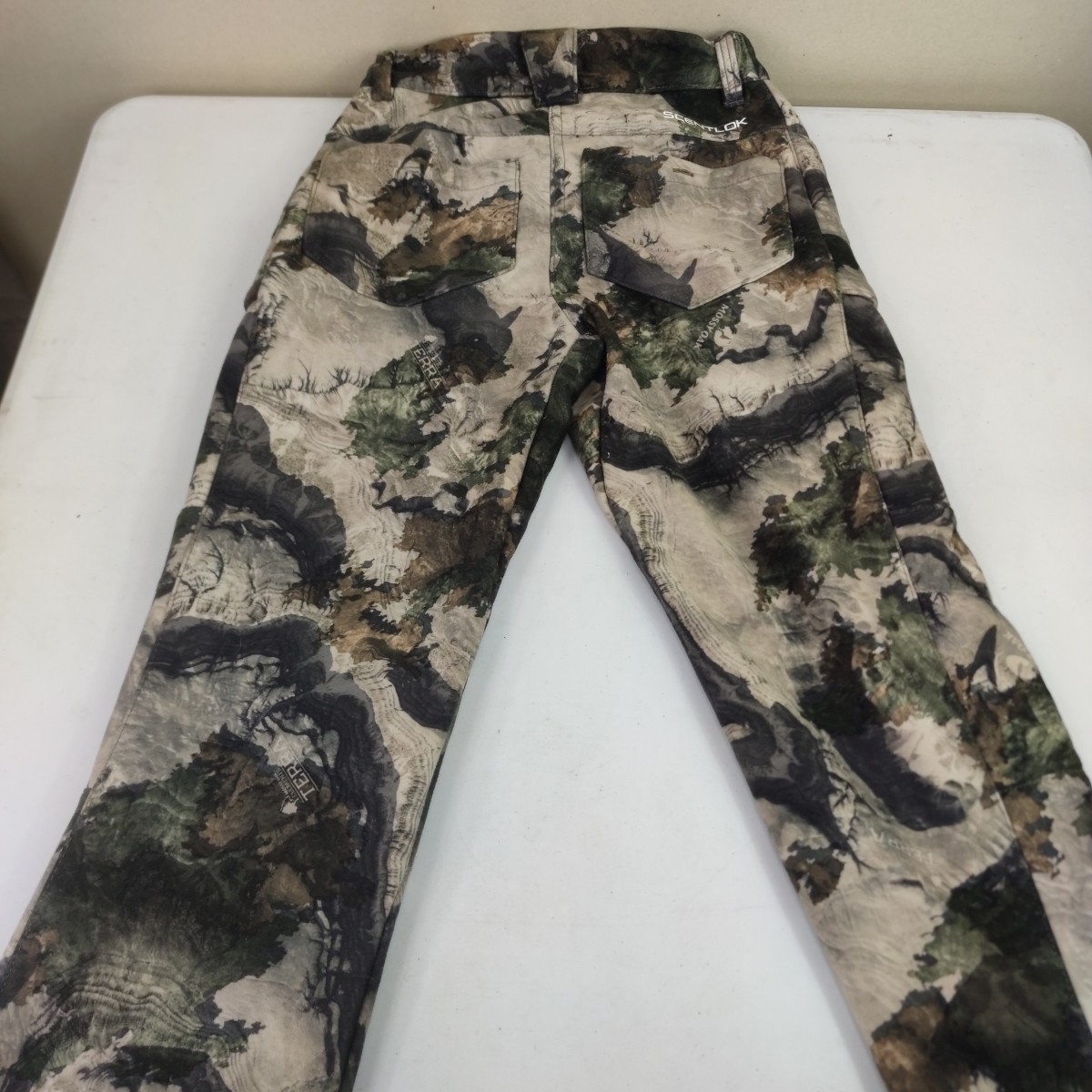 SCENTLOK Helix Pants, MO Terra Gila Camo, mens Small, Outdoors Hunting Pockets 