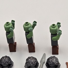 LEGO 7048 Castle Troll Warship Minifigures Troll Warrior Dwarf Lot of 7 W Extras