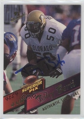 1995 Superior Pix Auto 4254/6500 Tony Berti #38 Rookie Auto RC 0l2