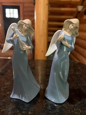 LEONARDO COLLECTION - ANGEL MUSIC - SET OF 2 -  10'' TALL - EXCELELNT CONDITION