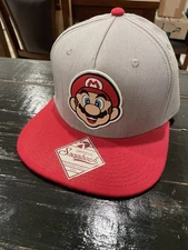 Super Mario SnapBack Hat Bioworld 2016 BoxLunch Exclusive